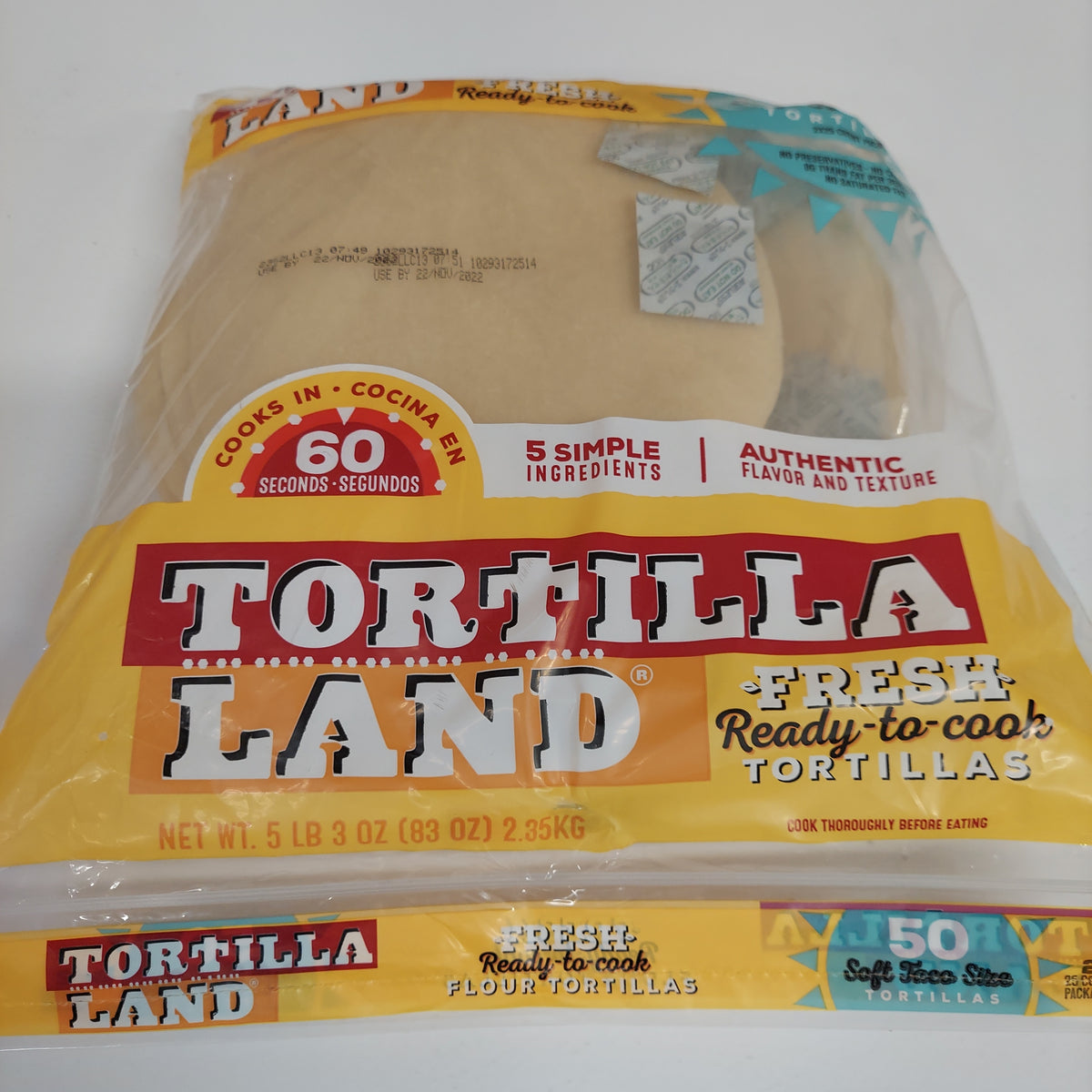 Ready to cook tortillas, Tortilla Land, 50ct SCEFARMSTORE