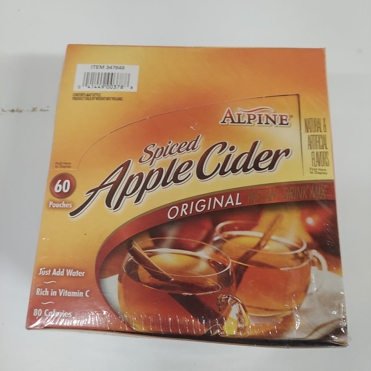 Alpine Apple Cider mix box, 60 pouch ea. SCEFARMSTORE