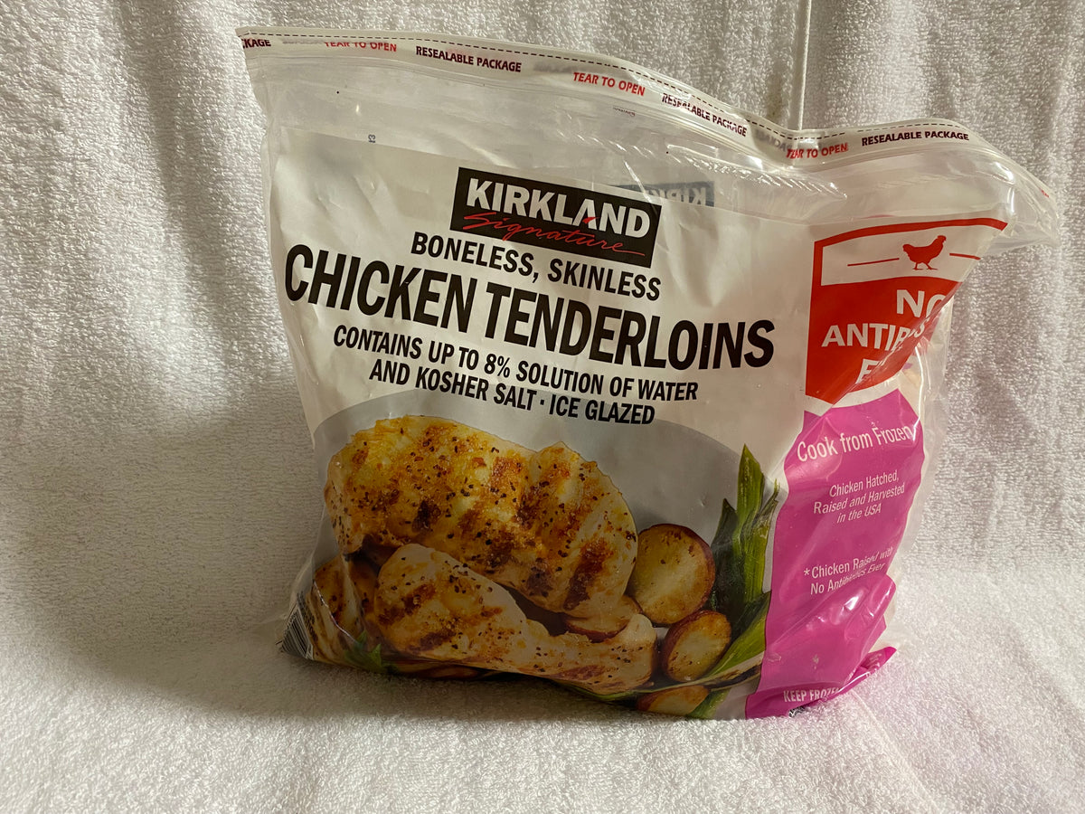 Frozen, Chicken Tenderloins Boneless, Kirkland SCEFARMSTORE