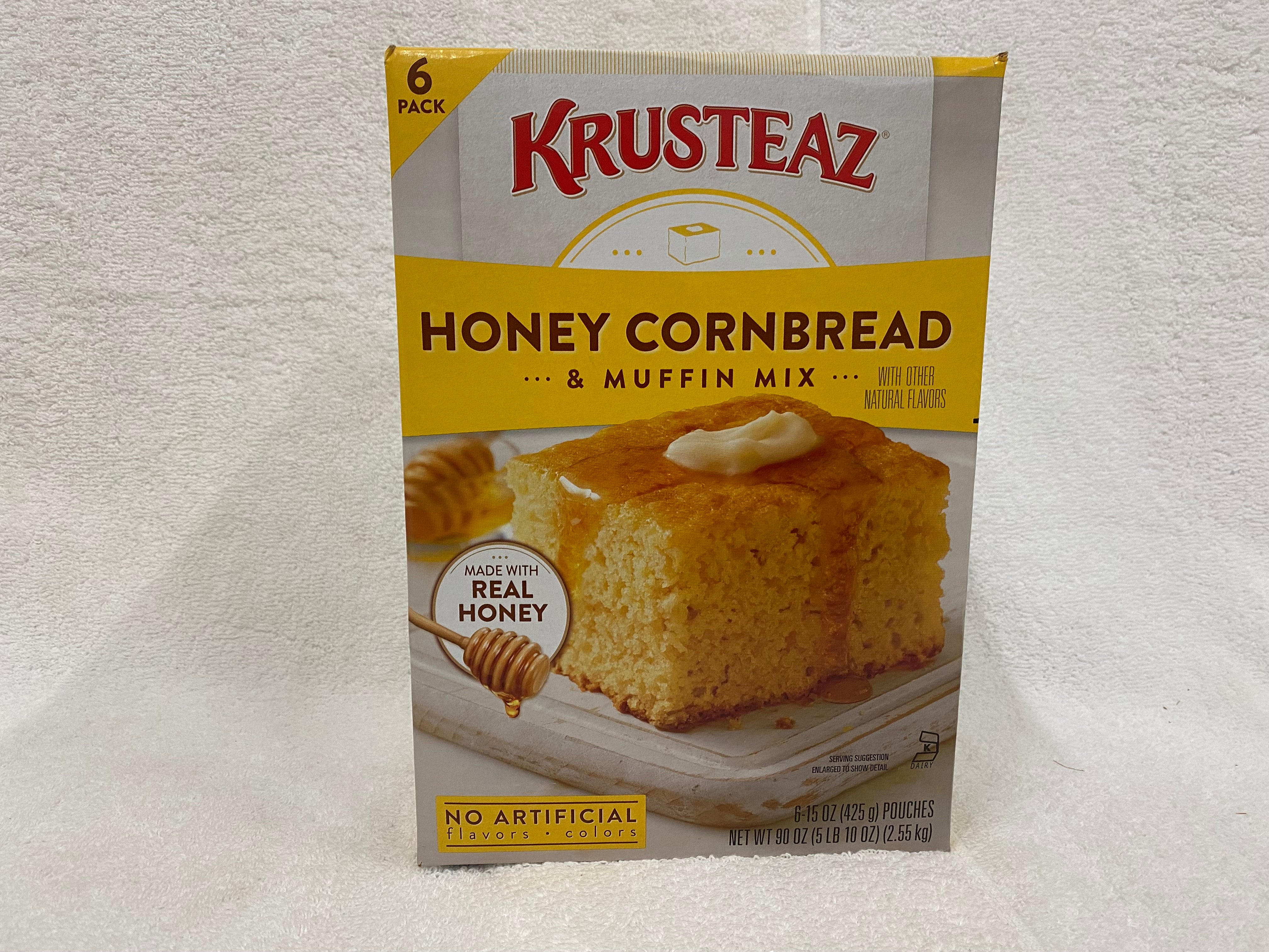 Krusteaz Cornbread & Muffin Mix, Honey - 15 oz